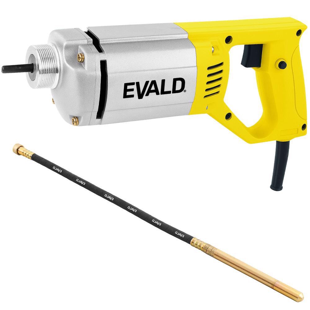 Vibrador de Concreto 1000W Portátil EVC-1000 com Mangote 35mm 2,5m EMVC-2.5M EVALD em Oferta na Shopee