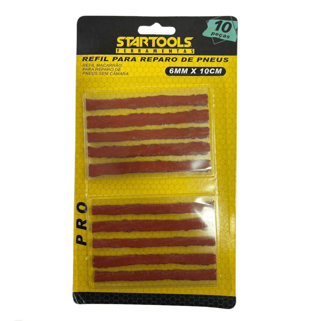 Refil Macarrão para Reparo Pneu 6MMX10 cm Startools kit 10