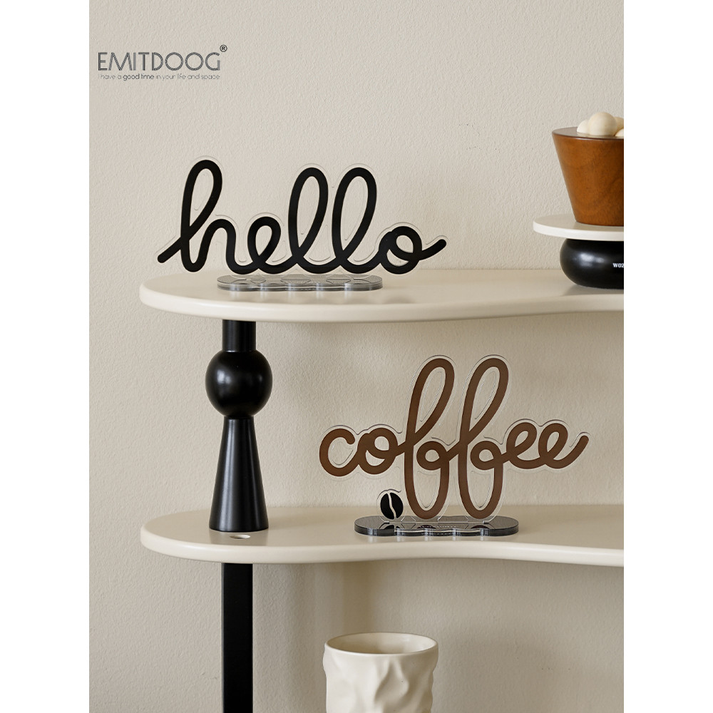 Emitoog marca coreana sala de estar TV gabinete decoração café canto Bar decoração criativa Desktop pequena decoração