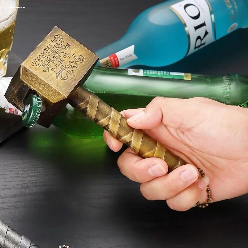 Thor martelo abridor de garrafa geladeira adesivo ímã abridor de garrafa martelo abridor de garrafa de cerveja motorista
