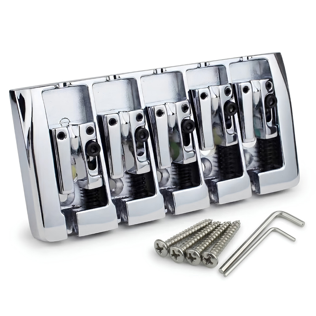 Ponte High Mass A-Style Para Contra Baixo 5 Cordas Jazz Bass Precision Bass Cromada Thida