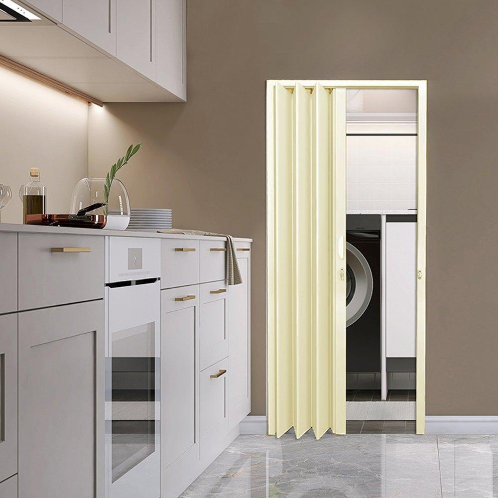 Porta Sanfonada PVC Plastilit 0,80x2,10m Bege · foto 2