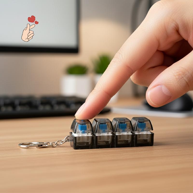 [PEBR] Chaveiro Testador De Botão Depressão , Brinquedo De Alívio De Estresse Para Adultos , Crianças , Faça Você Mesmo