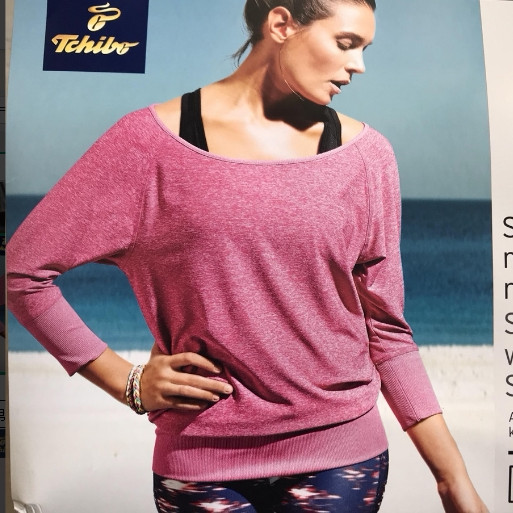 Exportar comércio exterior pedido de cauda t senhoras manga longa solta Yoga Fitness casa lazer esportes sem alças Bat c