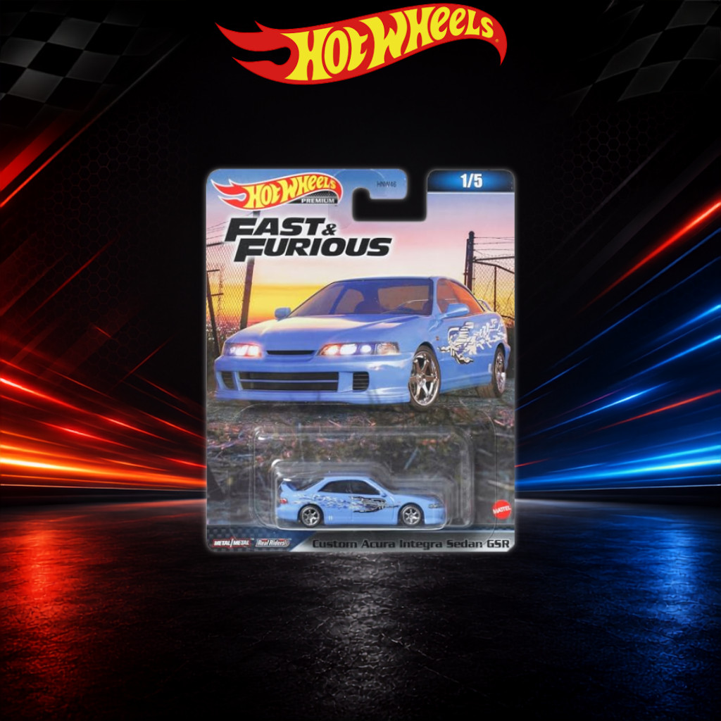 Hot Wheels Fast & Furious Custom Acura Integra Sedan GSR HKD27 1:64 Die-Cast Mini Car