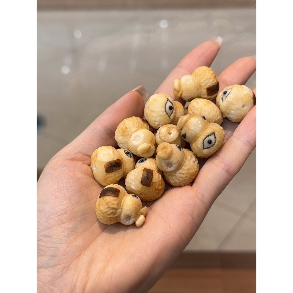 Raiz de fruta marfim Natural com cabaça monstro artesanal diy acessórios pulseira pingente acessórios moda All-Match S