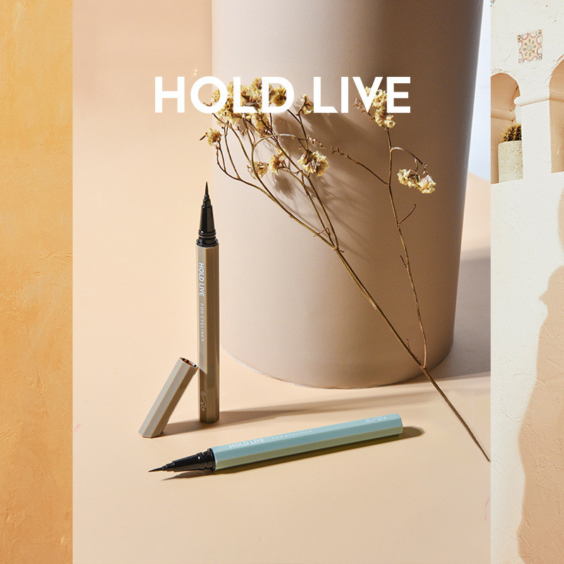 HOLDLIVE caneta delineadora líquida Natural feminina, à prova d'água, à prova de suor, sem manchas, esponja, ponta dura,