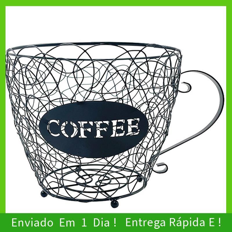 - joyce Cápsula De Café Cesta De Armazenamento Universal Xícara Organizador De Cápsulas Suporte Preto Para Casa Hotel