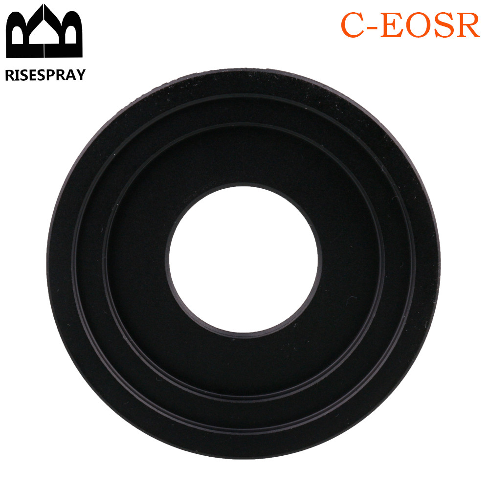 R RISESPRAY C-RF C-EOSR Adaptador de lente de porta C para monitoramento de filmes Anel adaptador de montagem Canon RF