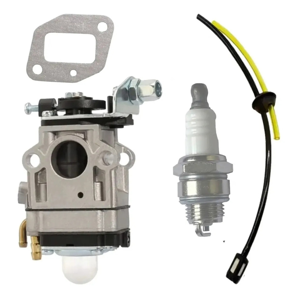 Kit Carburador Junta Vela Roçadeiras Mangueira 43cc 52cc 63c Toyama Nakazaki Nagano Nakazaki Branco