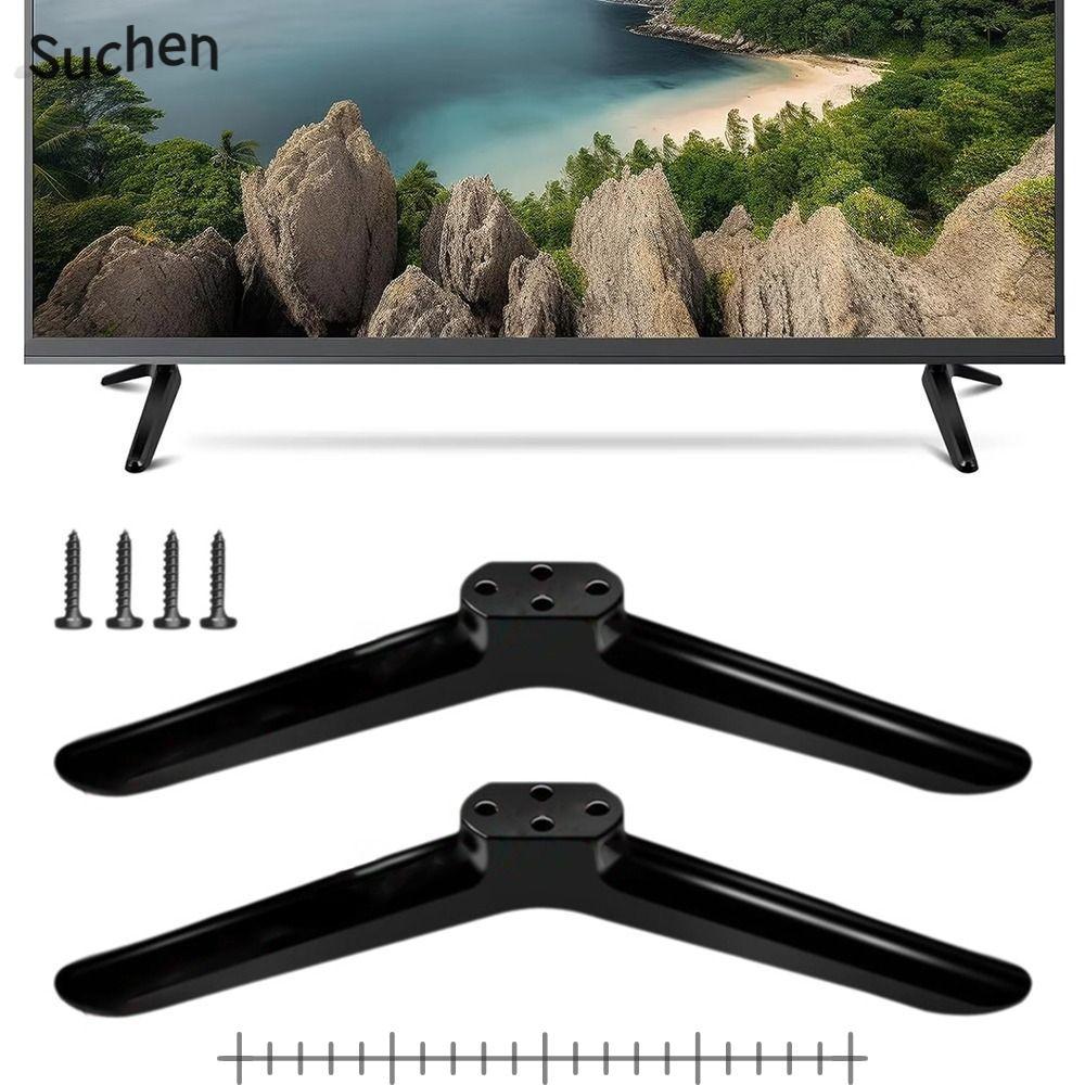Pernas De Suporte De Base De TV SUCHENJ2 , Pretas Com Parafusos Para Montagem Em , Universal Pés De Pedestal