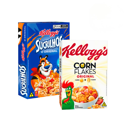 Combo Cereal Sucrilhos 240g e Corn Flakes 200g