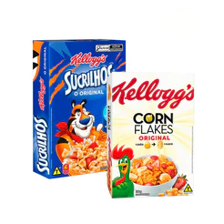 Combo Cereal Sucrilhos 240g e Corn Flakes 200g