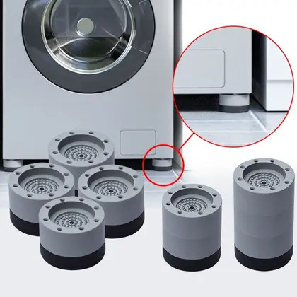 PÉ NIVELADOR LAVA SECA MÁQUINA GELADEIRA FOGÃO ANTI VIBRAÇÃO (4 UNIDADES)