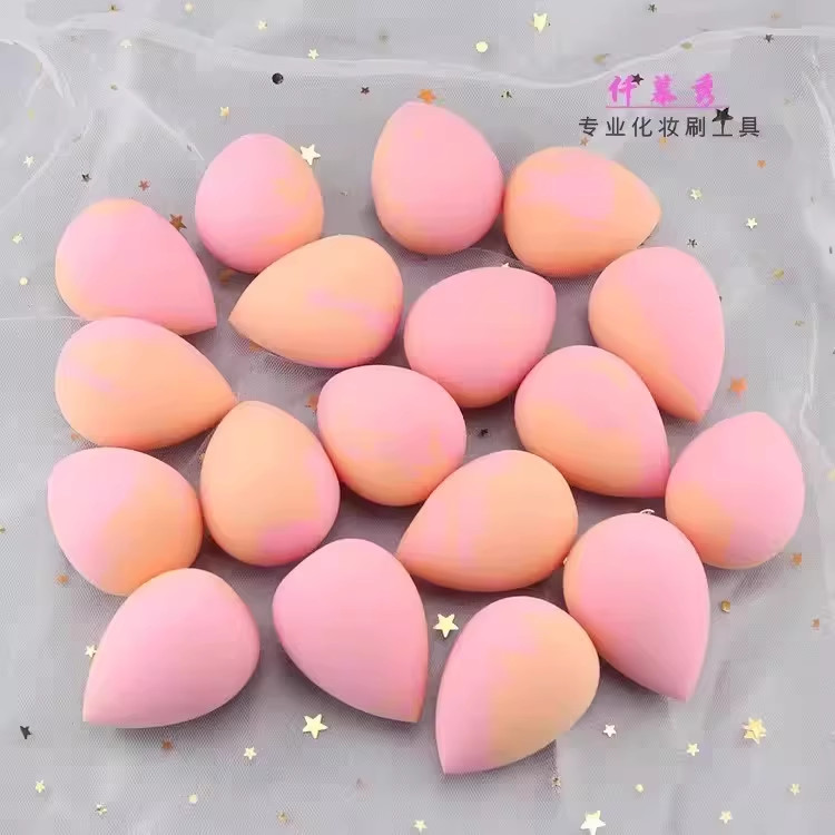 Laranja em pó cor misturada gota de água beleza ovo maquiagem esponja Puff molhado seco ferramenta de beleza maquiagem o