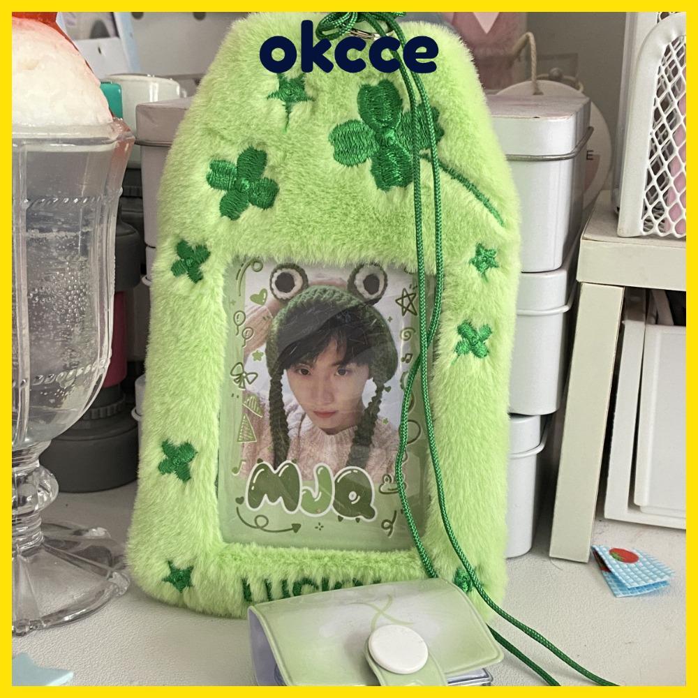Cartão Fotográfico OKCCE , De Pelúcia Fofo De Vários Estilos , Porta-Cartões De Estudante De Desenho Animado Doce Femini