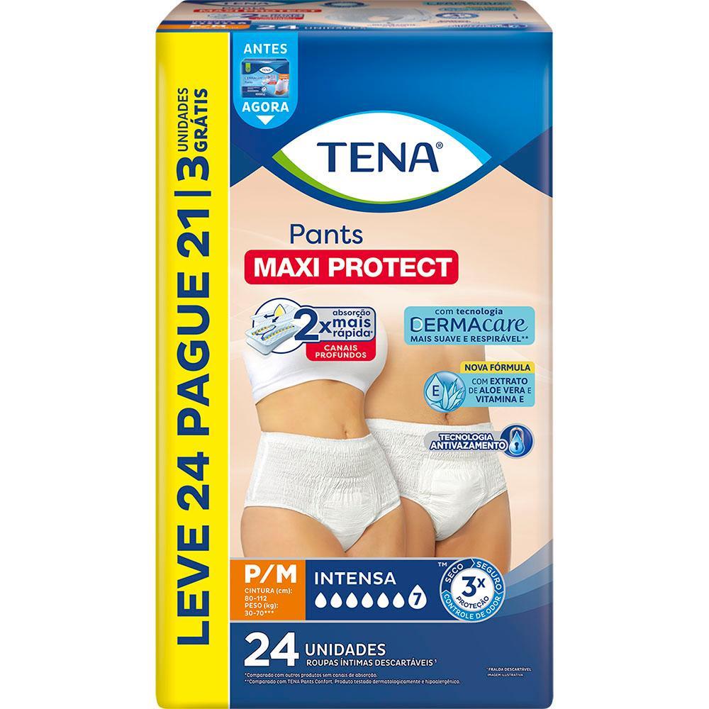 Roupa Íntima Tena Pants Maxi Protect P/M Leve 24 Pague 21 unidades