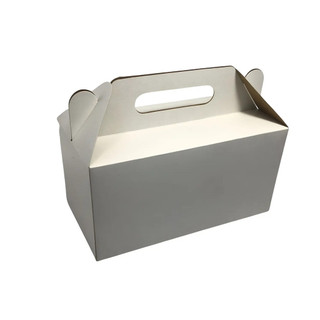 Caixa Maleta para Lembrancinha Delivery Kit Lanche Presente Doces 20un Branca 19,5cm x 11,5cm x 11cm