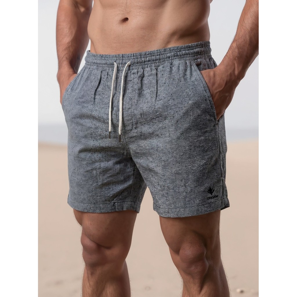 Kit 3 Bermudas Masculinas Linho Elastano Praiana Confortável Verão — Estilo Paulista