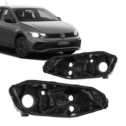 Carcaça Farol Polo Track 2023 2024 2025