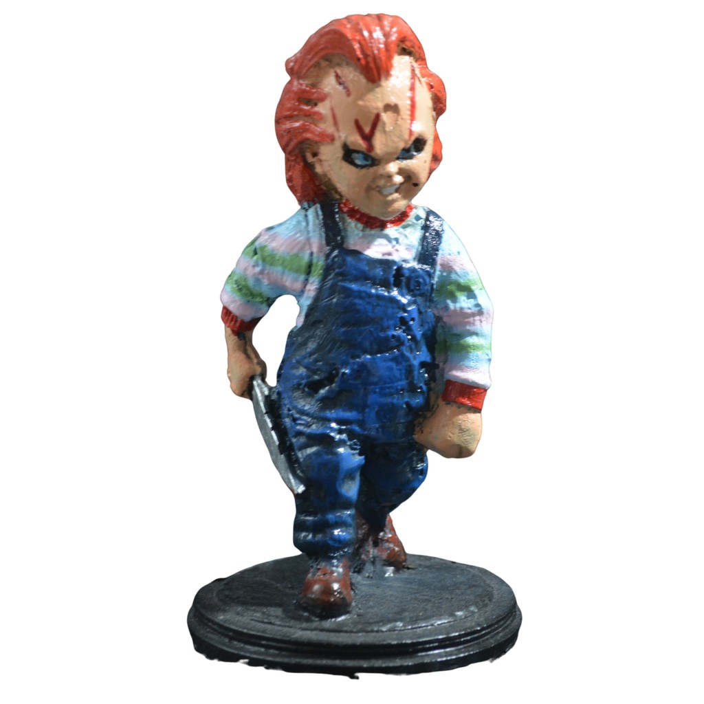 Estátua Boneco Action Figure Chucky Boneco Assassino Coleção Terror