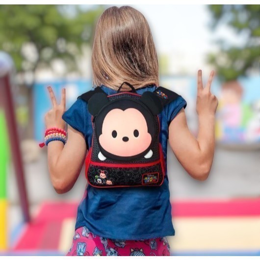Mochila Infantil Escolar Costas3D Mickey Mouse Disney Tsum Tsum Casa Viagem Passeio Moderna