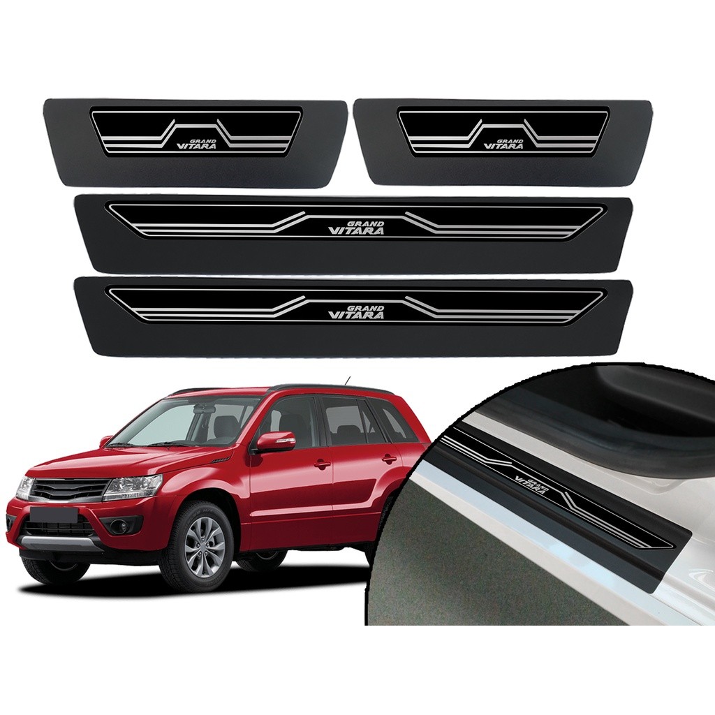 Jogo De Soleira Porta Adesiva Modelo Elegance Suzuki Grand Vitara 2008 2009 2010 2011 2012 2013 2014 2015 2016 2017