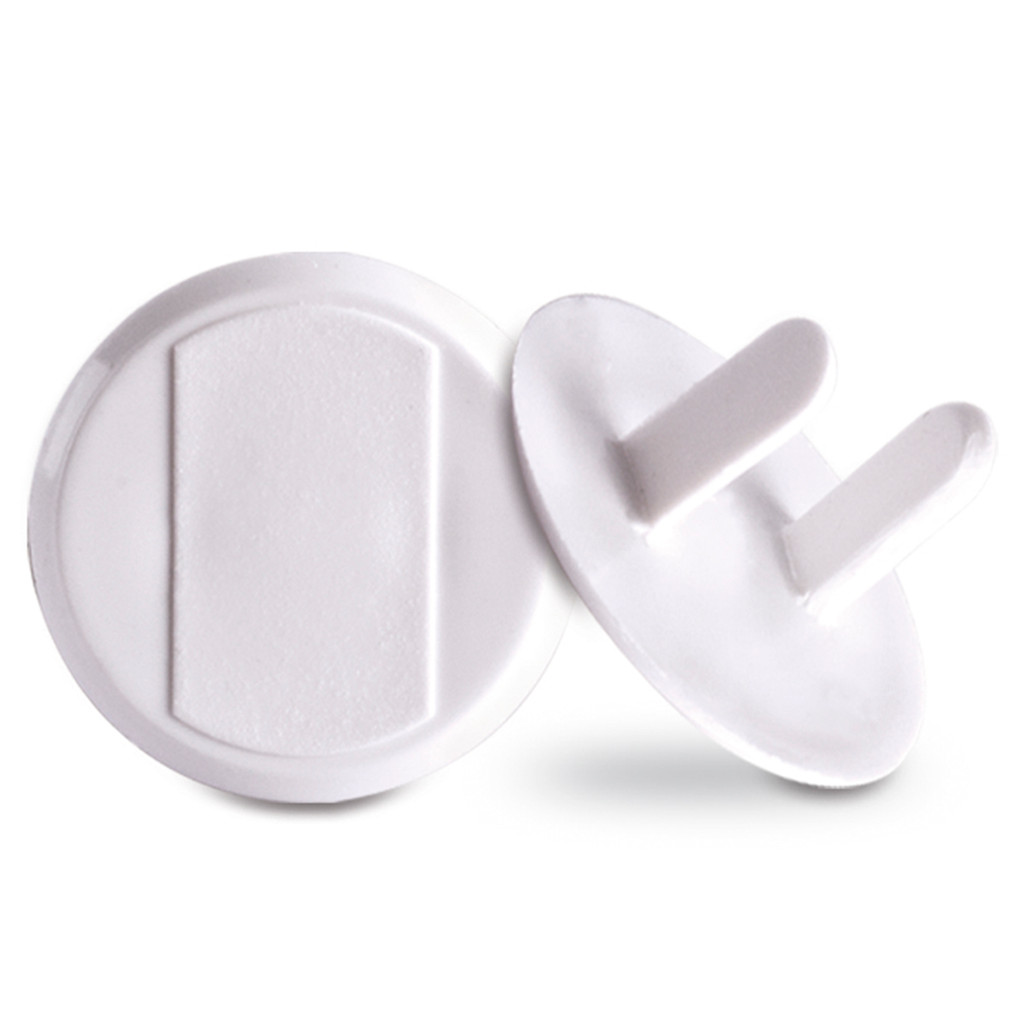 Protetor De Tomada 12 Unidades Kit Combo Conjunto Polipropileno Evita Choque Branco Lig Brin
