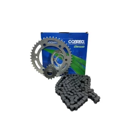KIT RELAÇÃO COBREQ YAMAHA FAZER 250 05 A 17 SEM RETENTOR