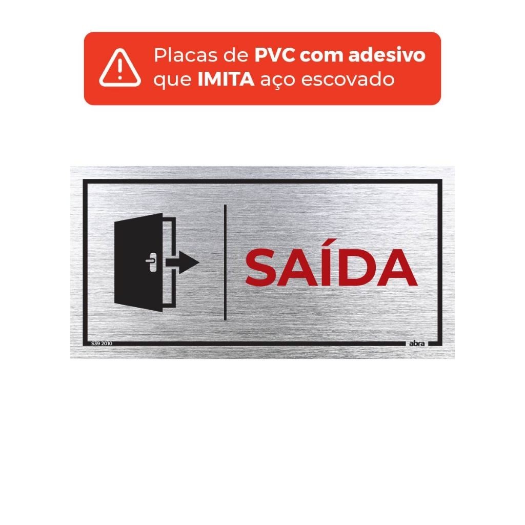Placa de Sinalização 20x5 cm Nome Personalizado em Acrílico Placas Placa de Comércio Aviso Saída Cuidado Não Entre