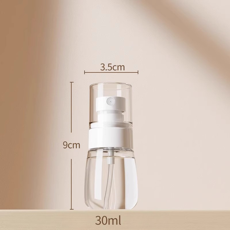 Kit com 3 Frascos De Spray Vazio De Plástico Mini Recipiente Vazio De Armazenamento Recarregáveis