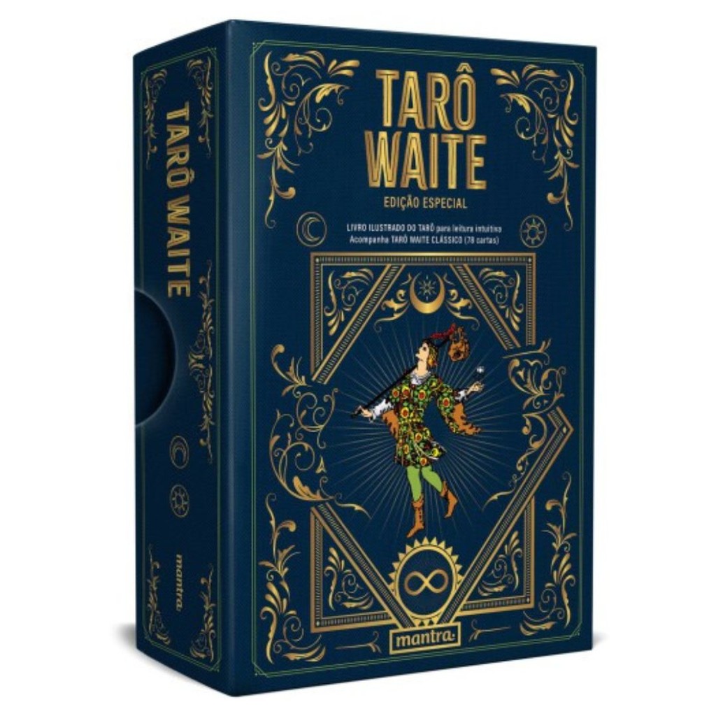 Tarô Waite Edição Especial: Livro Ilustrado do Tarot para Leitura Intuitiva e deck 78 cartas