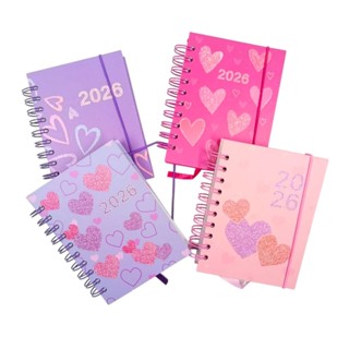 Agenda 2026 Pequena Heart&Glitter Espiral Dcarte 320 Páginas em Oferta na Shopee