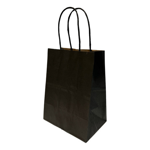 100 Sacolinha Papel Kraft Preto 12x8,5x16 Sacola Presente Lembrancinha Loja Semijoias Acessórios em Oferta na Shopee