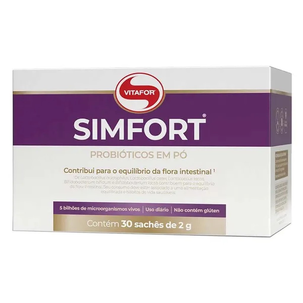 Vitafor Simfort Probióticos em Pó com 30 Sachês 2g