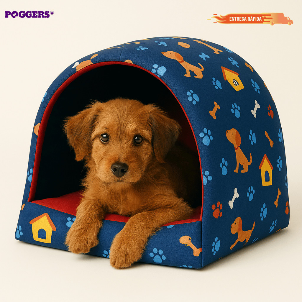 Cama Caminha para Cachorro Gato Casinha Toca Iglu para Cães e Gatos Estampas Variadas