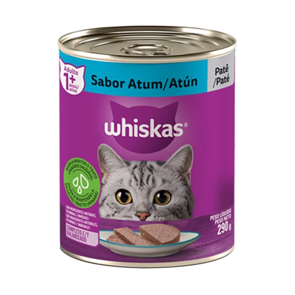 Ração para Gatos Whiskas Premium Atum Lata 290g