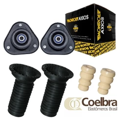PAR KIT BATENTE COIFA C/ COXIM AXIOS AMORTECEDOR DIANTEIRO COROLLA 2003 ATÉ 2008