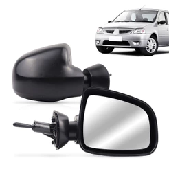 Retrovisor Logan Sandero 2009 2010 2011 2012 2013 Controle Interno Texturizado