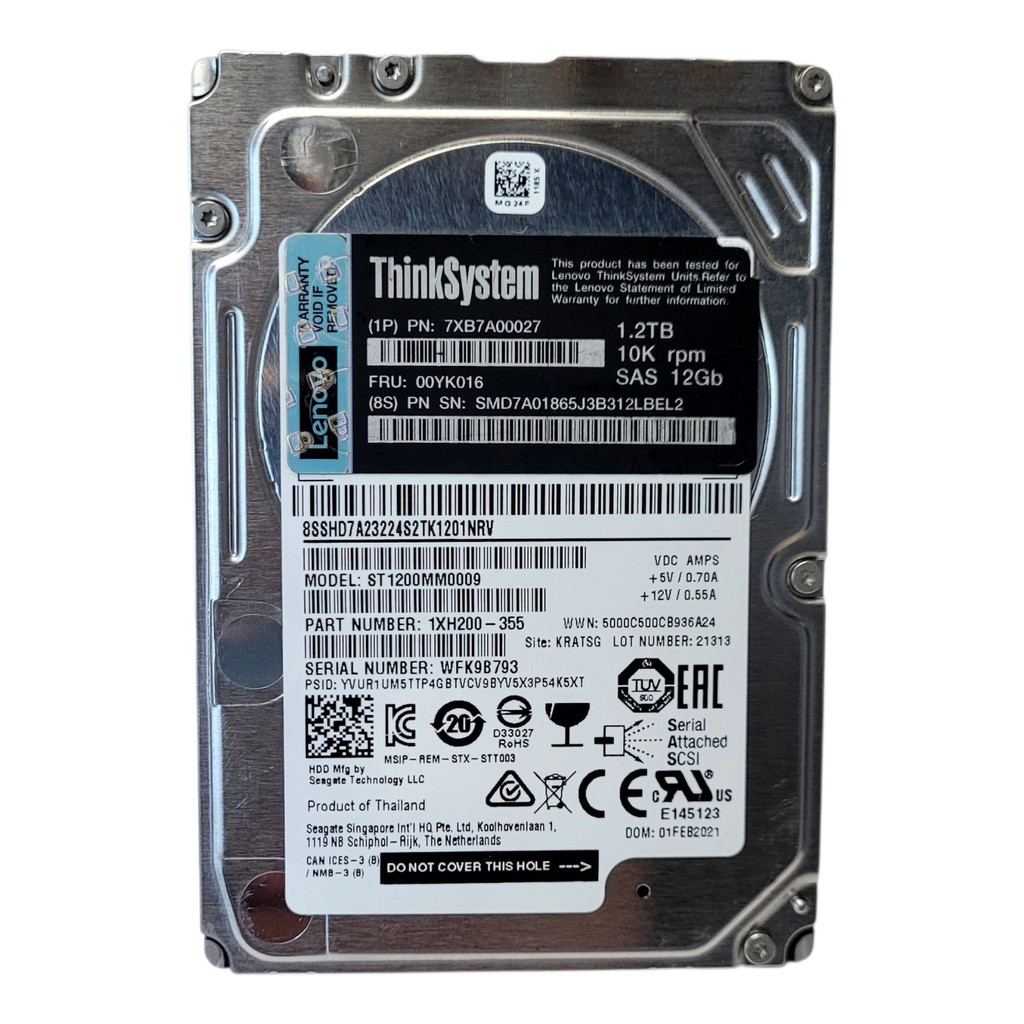 Hd Lenovo Thinksystem 1.2tb 10k Sas 12gbps 2.5 Servidor 7xb7a00027 00yk016