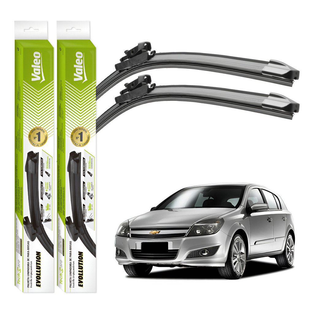 Par Palhetas Limpador Parabrisa Valeo Vectra Gt 2008 A 2011
