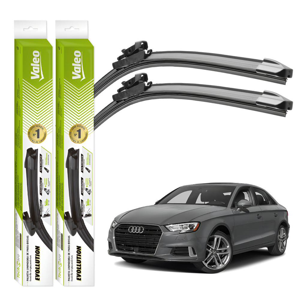 Par Palhetas Limpador Parabrisa Valeo Audi A3 2013 A 2020 em Oferta na Shopee