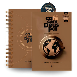 Kit Planner e Livro Devocional Café Com Deus Pai 2025 | Junior Rostirola em Oferta na Shopee