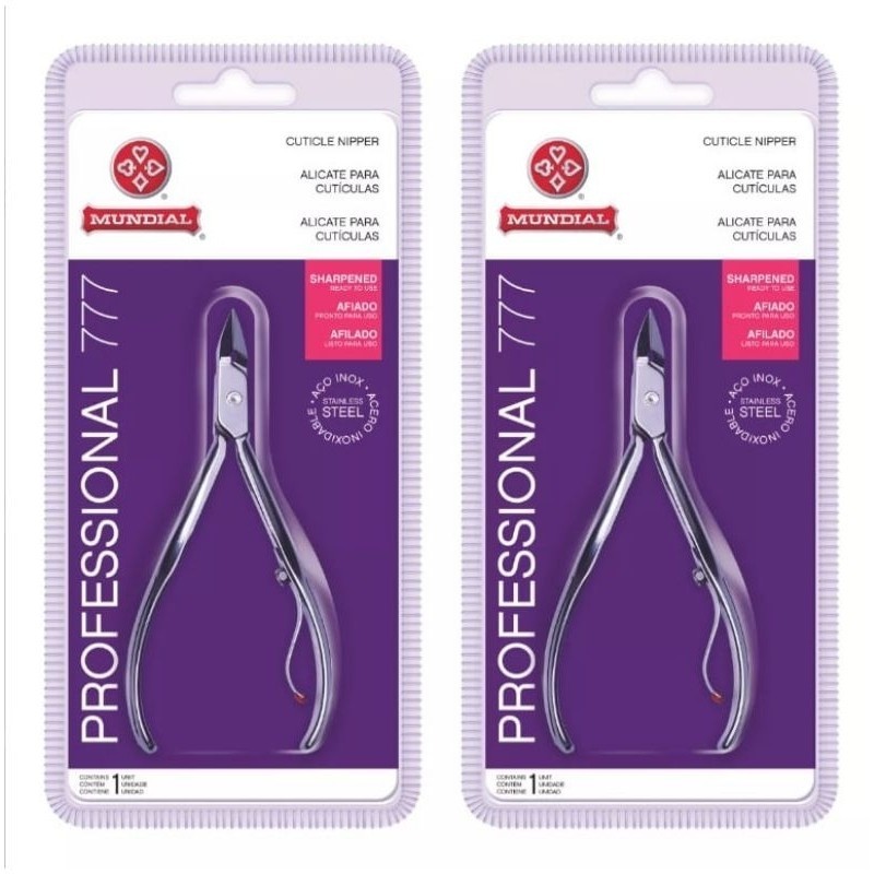 Alicates Cuticula 777 profissional Afiado Inox Mundial ORIGINAL