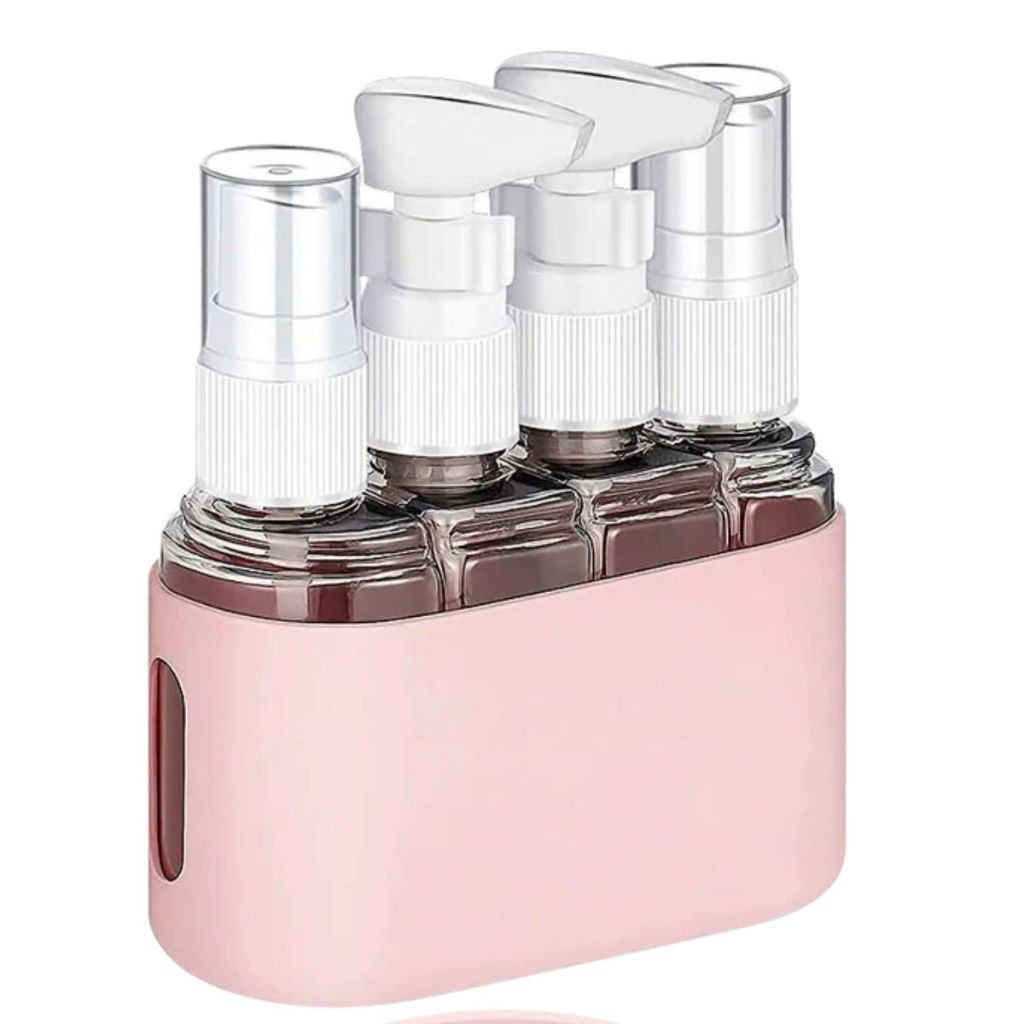 Kit 4 Frasco De Cosmetico 200ml Silicone Para Viagem Portártil Porta Shampoo Creme Loção Sabonete em Oferta na Shopee