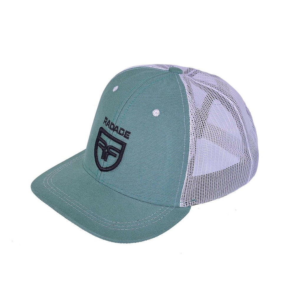 Boné Radade Infantil cor Verde  com lateral em Tela de Nylon Branco - 8273