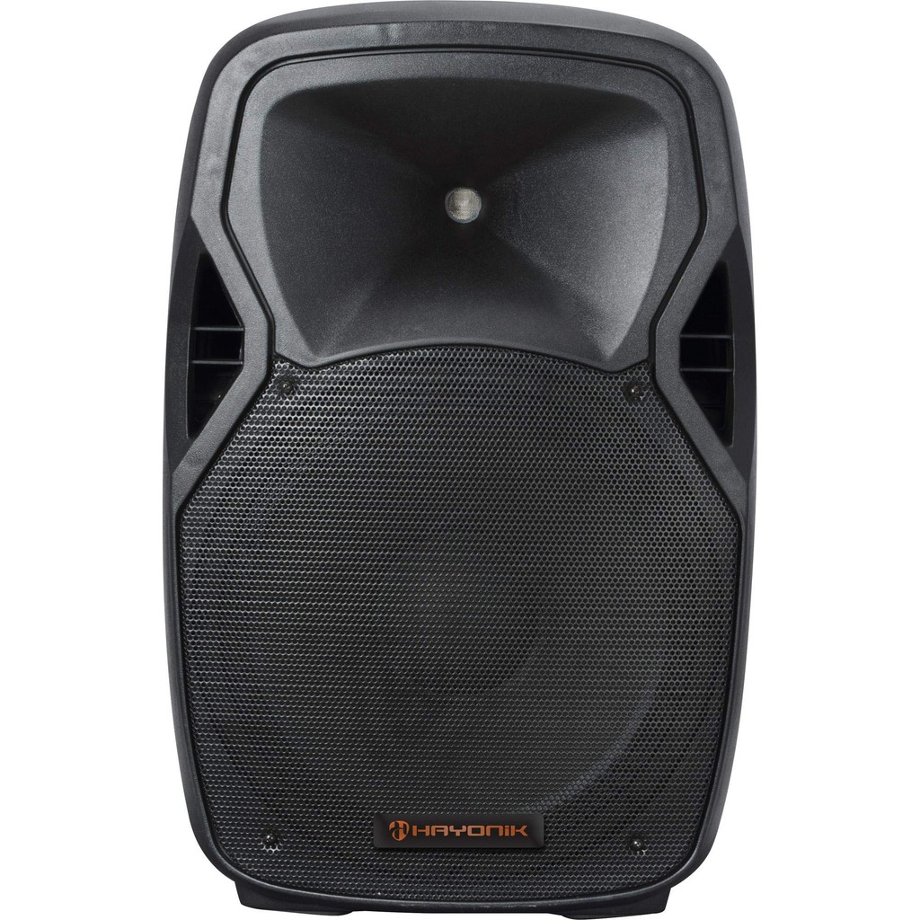 Caixa de Som Amplificada 600W Bluetooth Portátil USB Rádio FM Entrada Microfone Bivolt