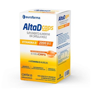Suplemento Alimentar AltaD Caps 2.000 UI 30 Cápsulas Moles em Oferta na Shopee