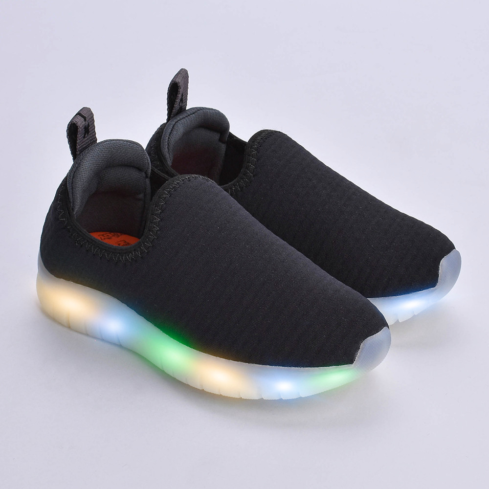 Tênis Infantil Menino Kidy Light Fun Luz Led Colorida Calce Fácil Confortável An