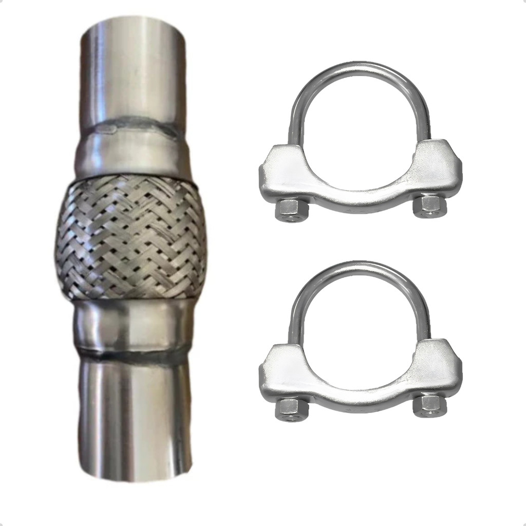 Kit Malha Flexivel Kombi 1.4 8v 2009 A 2014 Alta Resistencia e Durabilidade - Grátis 2 Abraçadeiras de 2 polegadas